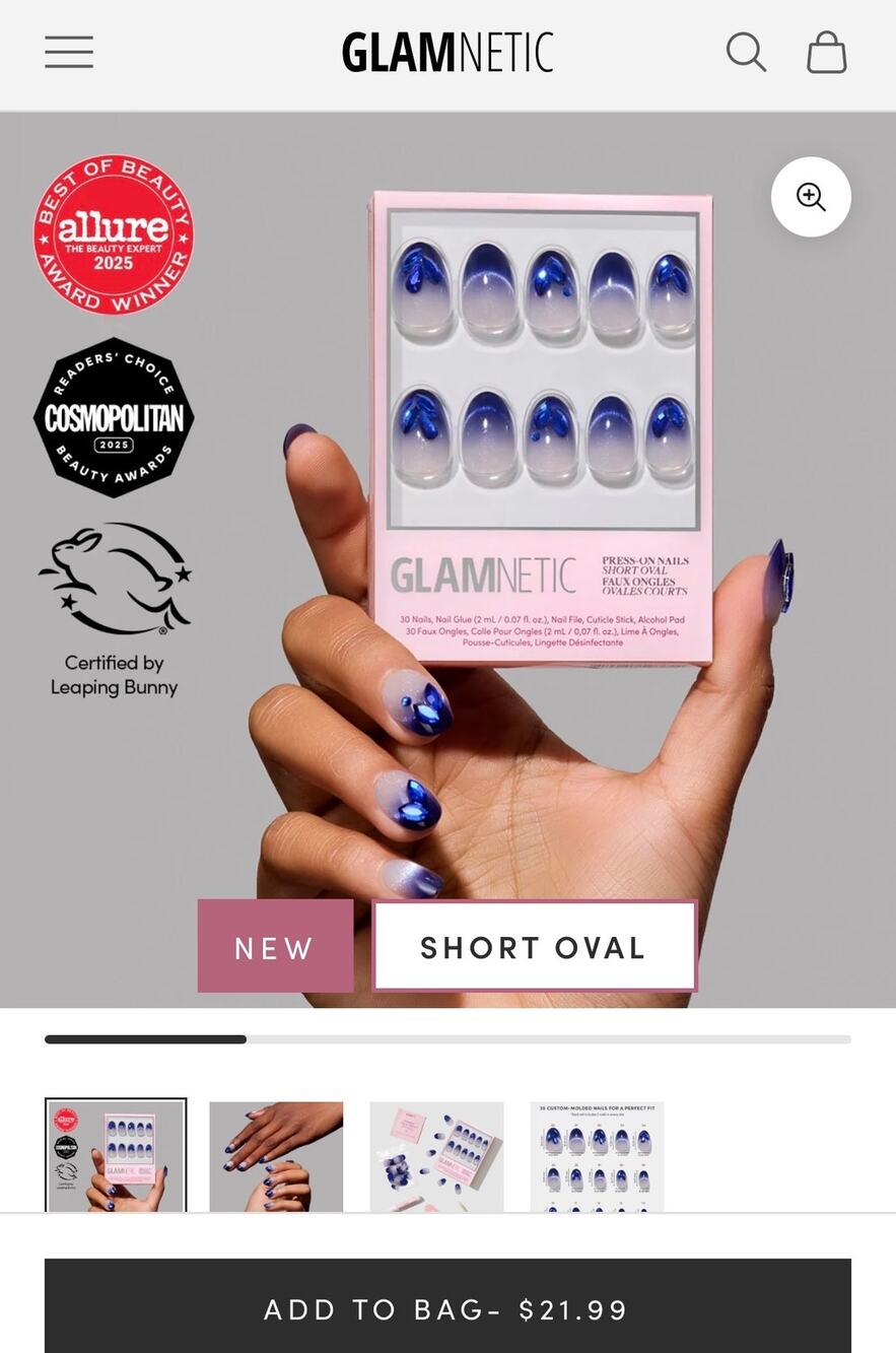 New Glamnetic Gems collection - sapphire